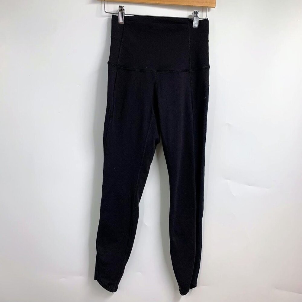Lululemon Women's Side Vent Perforated Active Compression Leggings Size 4
